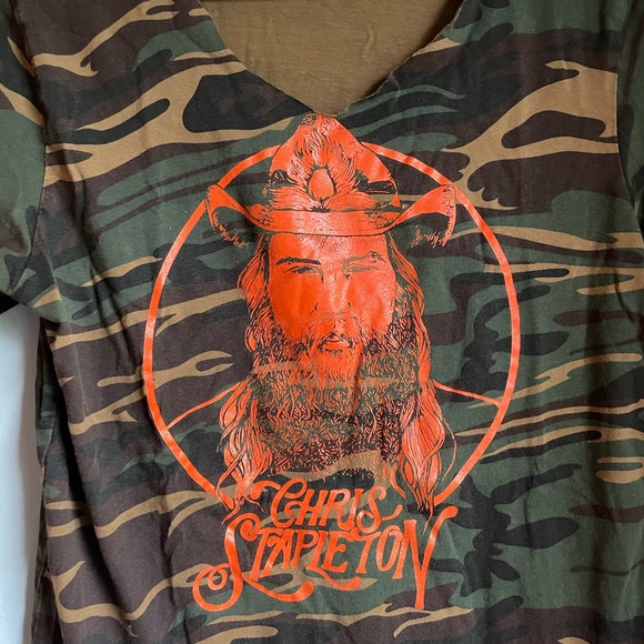 • CHRIS STAPLETON CAMO T-SHIRT • - Picture 2 of 3